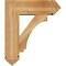Ekena Millwork Imperial Arts and Crafts Rough Sawn Bracket w/ Offset Brace, Western Red Cedar, 8"W x 24"D x 28"H BKT0806X24X28IMP03RWR - alternate 2